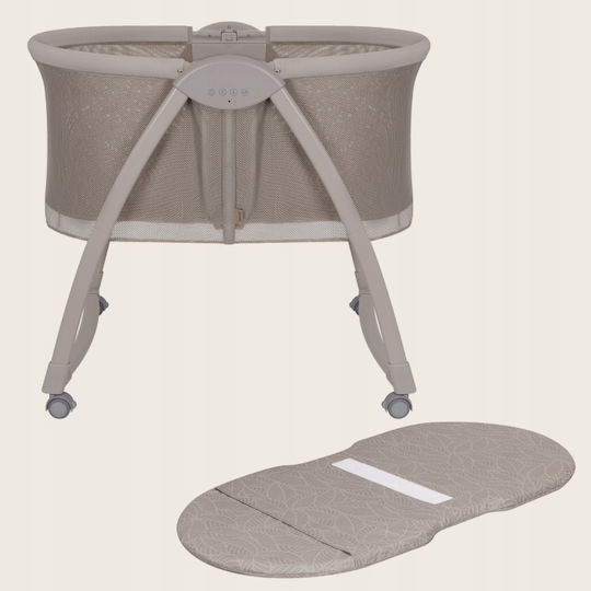 Lionelo Baby Cradle with Mattress and Wheels Beige