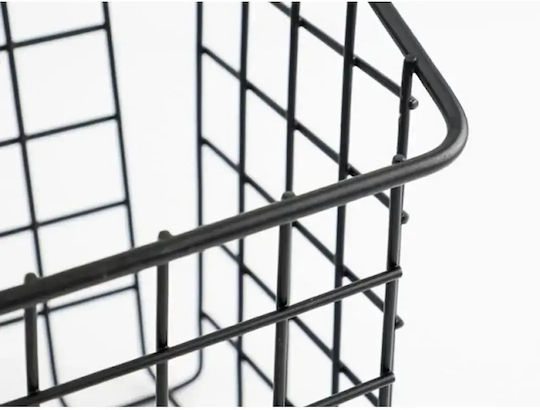 Verk Group Κρεμαστό Ράφι Μεταλλικό 26x17x12εκ. Μαύρο