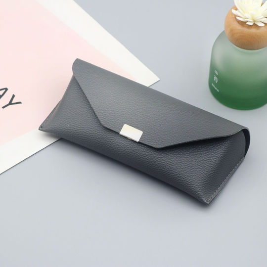 Techsuit Hard Eyeglass Case with Magnetic Closure Grey
