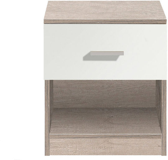 Wooden Bedside Table Brown 40x32x48cm