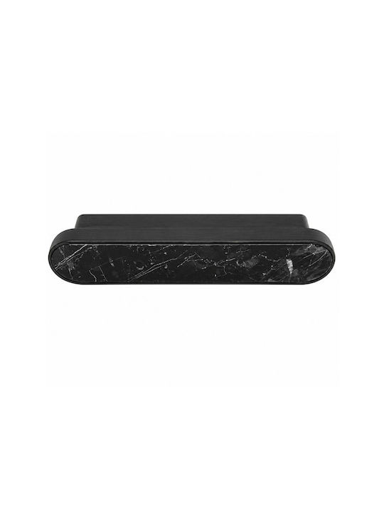 Sc Herrajes 880 Furniture Handle Made of Marble & Black Metallic with 32mm Hole Centers