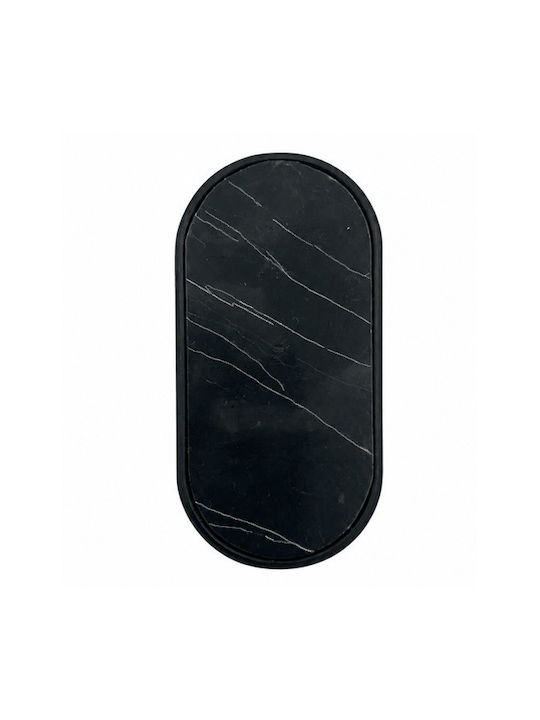 Sc Herrajes 880 Furniture Handle Made of Marble & Metallic Black with Hole Centers 96mm