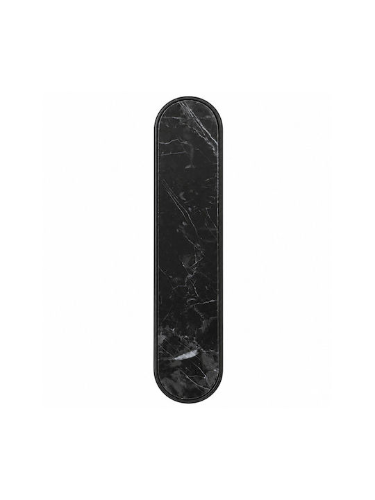 Sc Herrajes 880 Furniture Handle Made of Marble & Metallic Black with Hole Centers 96mm