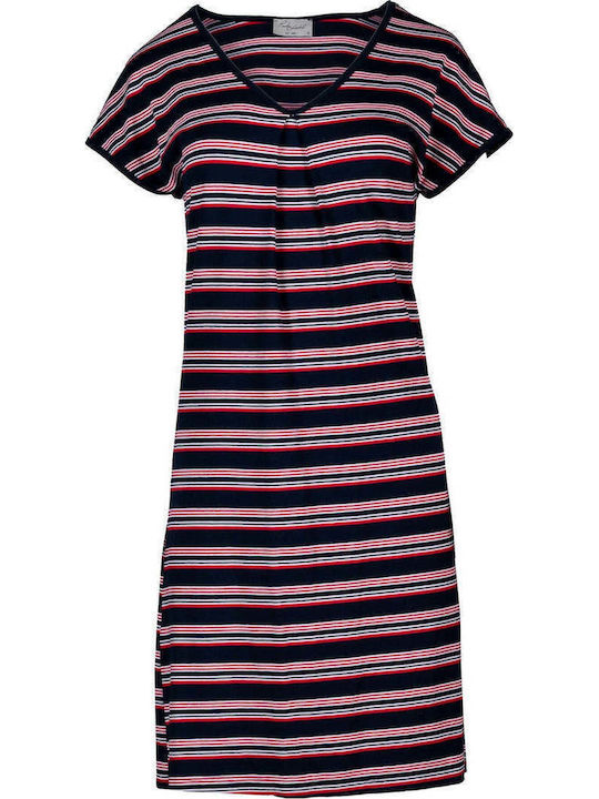 Pink Label Γυναικείο Φόρεμα Παραλίας Navy Μπλε