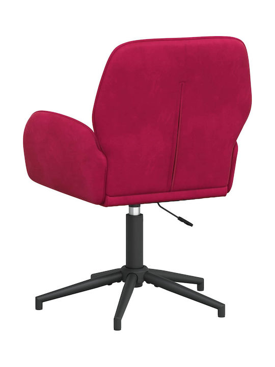 Drehbarer Besucherstuhl mit Armlehnen in Roter Farbe 54x55x90cm 2Stücke