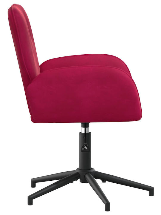 Drehbarer Besucherstuhl mit Armlehnen in Roter Farbe 54x55x90cm 2Stücke