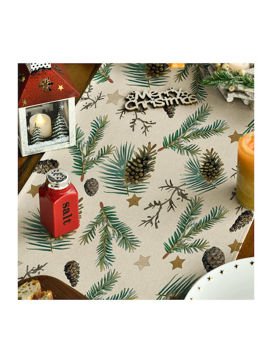 Artoid Mode Față De Masă De Crăciun Din Material Textil Runner Stele 100x40cm