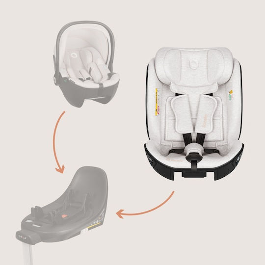Lionelo Moxie Next Καθισματάκι Αυτοκινήτου i-Size με Isofix Beige Sand