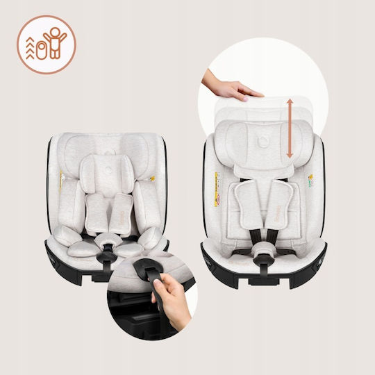 Lionelo Moxie Next Καθισματάκι Αυτοκινήτου i-Size με Isofix Beige Sand