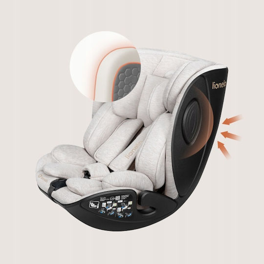 Lionelo Moxie Next Καθισματάκι Αυτοκινήτου i-Size με Isofix Beige Sand