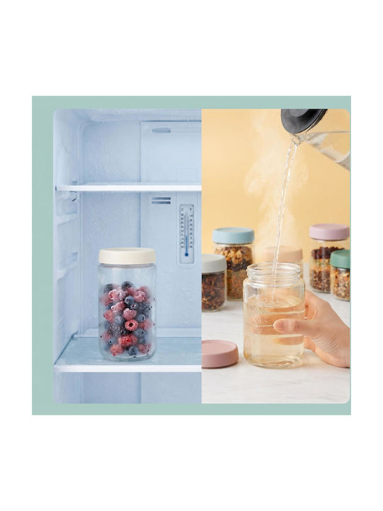 Relaxdays Glas-Mittagsbox Transparent 350ml