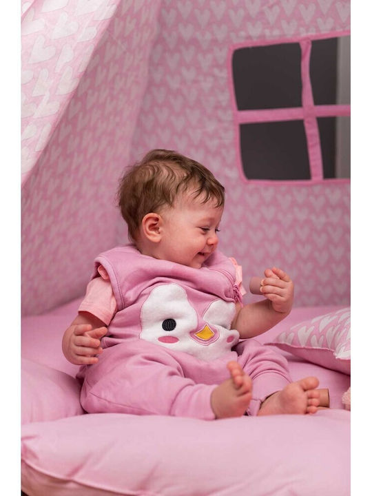 Baby Bliss Φθινοπωρινός Υπνόσακος με Πόδια Pink