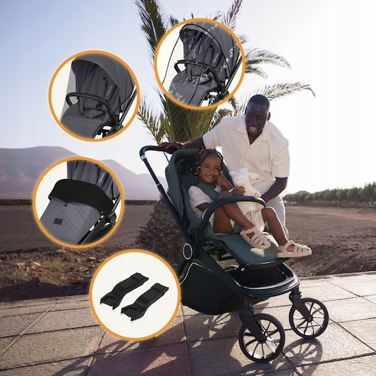 Lionelo Mika Plus Reversible Baby Stroller Suitable for Newborn Beige Sand 10.9kg
