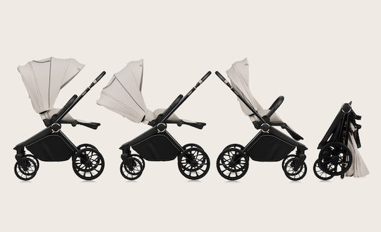 Lionelo Mika Plus Reversible Baby Stroller Suitable for Newborn Beige Sand 10.9kg