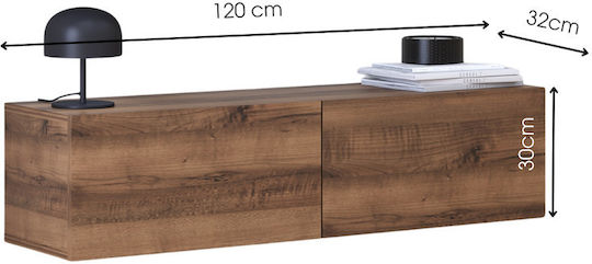 TV-Ständer Blau M120xP32xHöhe30cm