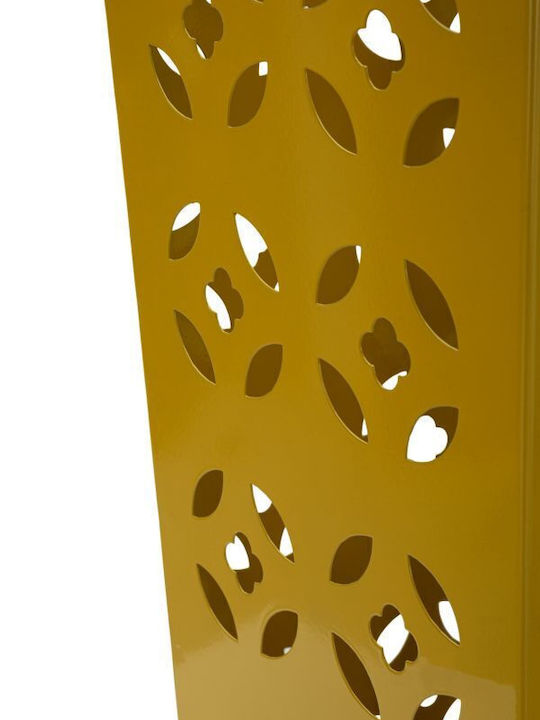 Mauro F Regenschirmständer Metallische Gelbe 20x20x48cm