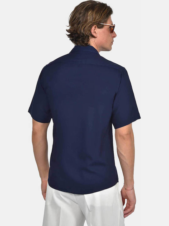 Short Sleeve Shirt in Regular Fit Blue