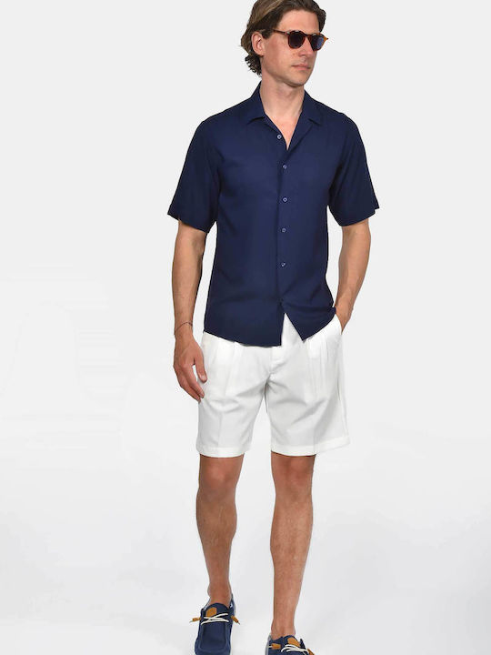 Short Sleeve Shirt in Regular Fit Blue