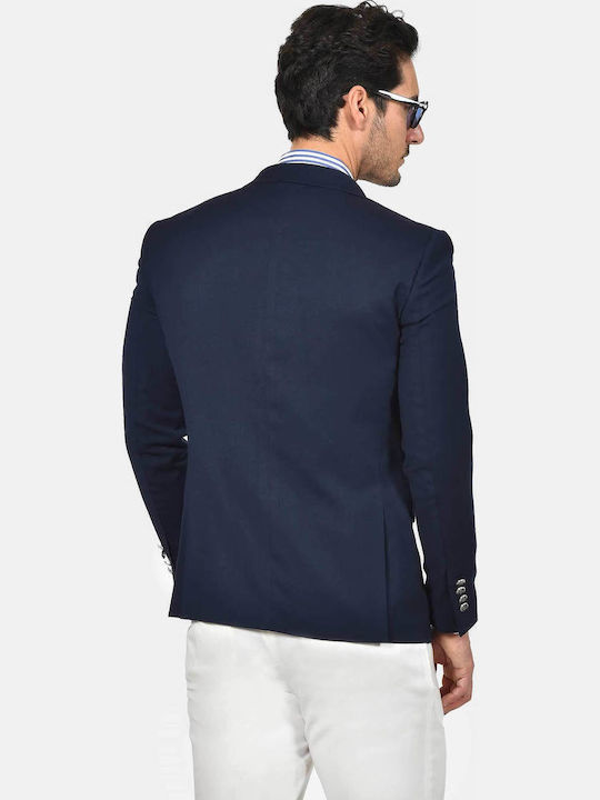 Herrenanzugjacke mit Schlanke Passform Blau