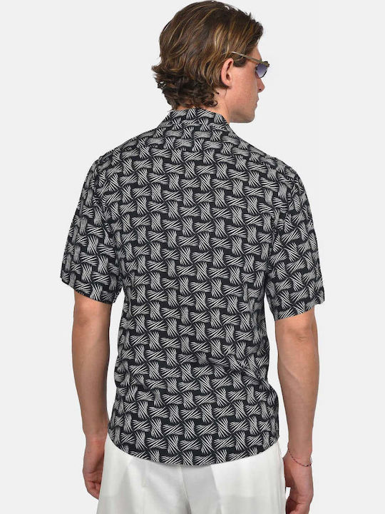 Short Sleeve Shirt in Regular Fit Black