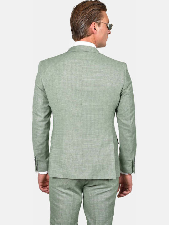 Men's Suit with Slim Fit Green