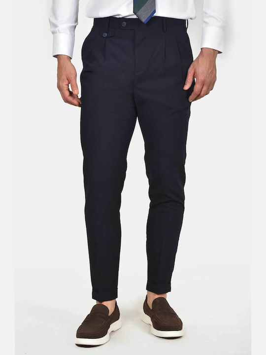 Winter Herrenanzug mit Weste mit Schlanker Passform Marineblau