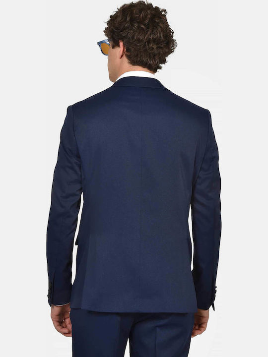 Men's Groom's Suit with Regular Fit Navy Blue