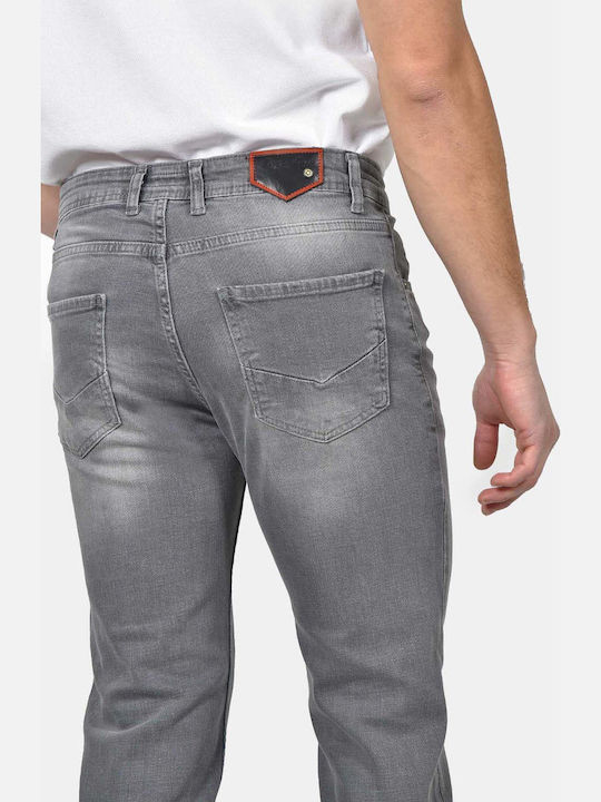 Herren Jeanshosen Elastisches mit Entspannter Anwendung Graue Offene