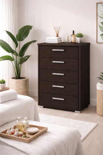 Kommode Schlafzimmer Holzschatten Wenge 60x45x90cm