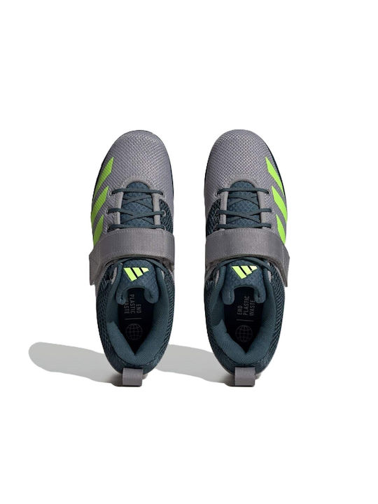 Powerlift 5 Weightlifting Sport Shoes Crossfit Grey Three / Lucid Lemon / Arctic Night