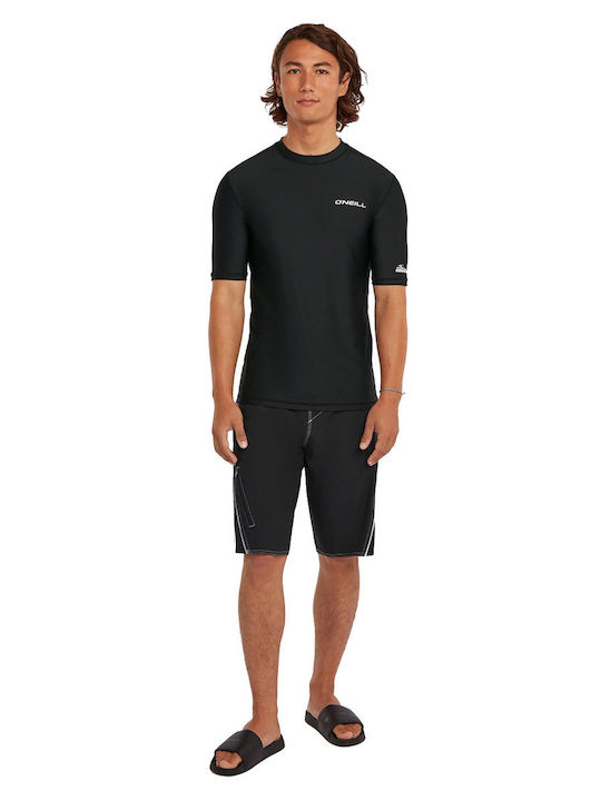 O'Neill Skins S UPF 50+ Unisex Short Sleeve Sun Protection Shirt Black
