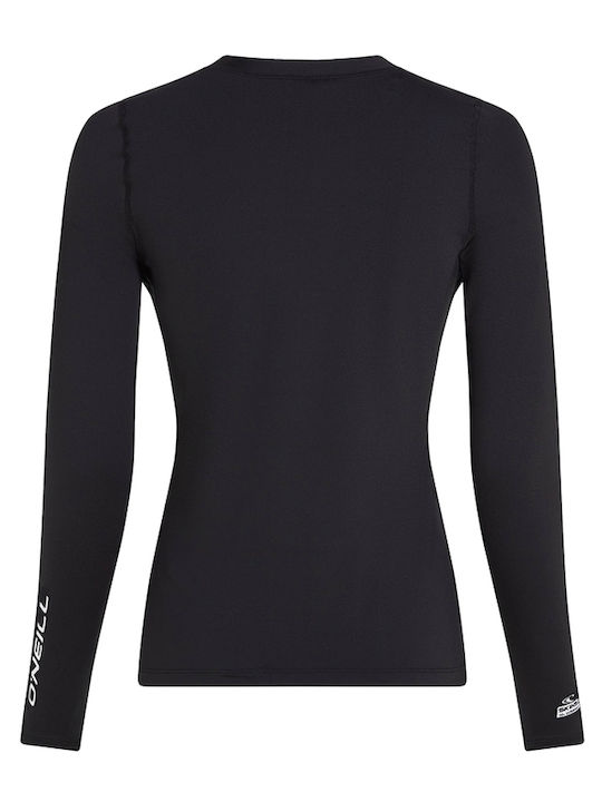 O'Neill Skins UPF 50+ Women Long Sleeve Sun Protection Shirt Black