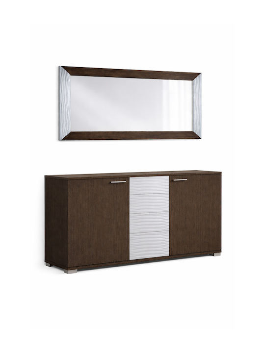 Μπουφές Ξύλινος με Καθρέπτη Βέγγε 150x45x88cm