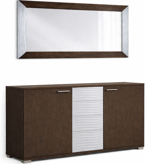 Μπουφές Ξύλινος με Καθρέπτη Βέγγε 150x45x88cm