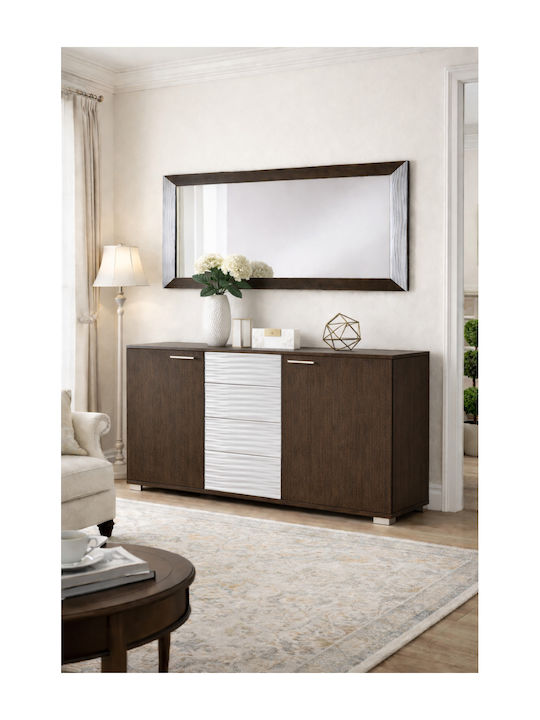 Μπουφές Ξύλινος με Καθρέπτη Βέγγε 150x45x88cm