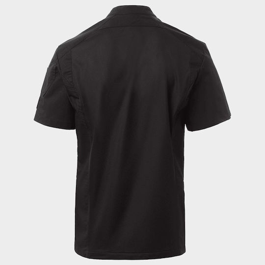 Payper Coat Chef 100% Cotton made Black with Short Sleeve Starlight