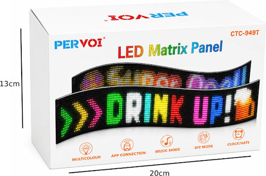 Гъвкава LED Табела Едностранна 19.2x176.2см