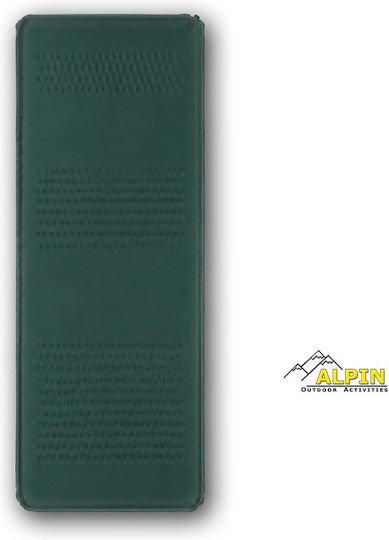 Alpin Μονό Υπόστρωμα Camping 183x55cm Πάχους 4.2cm Πράσινο