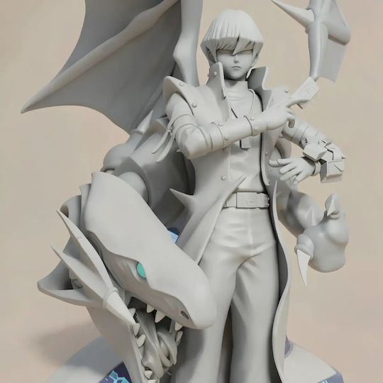 Небоядисана 3D Фигура Kaiba Синьо Око 3D Боядисване DIY Подарък Цветове 30 См 1:6