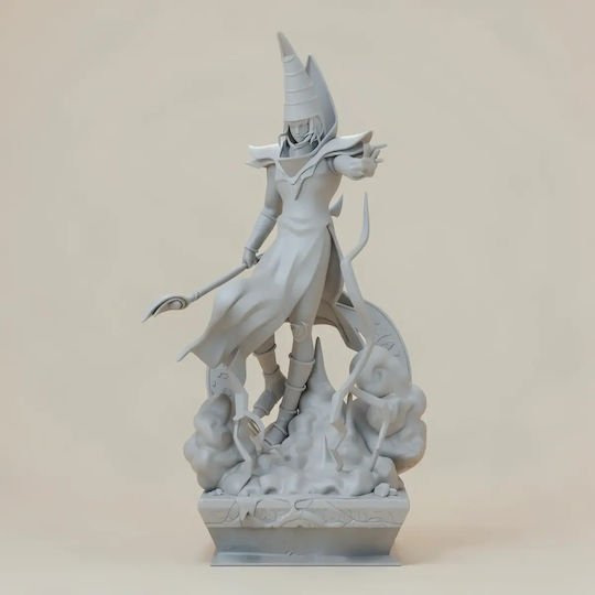 Небоядисана 3D Фигура Dark Magician Cloud Base 3D Боядисване DIY Подарък Цветове 30 см 1:6