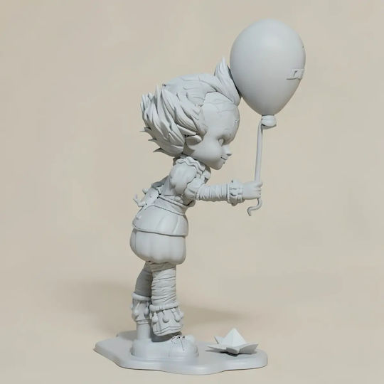 Unpainted 3D Figure Pennywise It Chibi Painting Diy Gift Colors 15.2 Cm 1:12