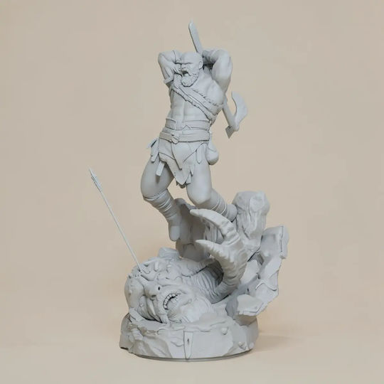 Άβαφη 3d Φιγούρα Kratos His Axe God War Βάψιμο Diy Δώρο Χρώματα 15,2 Cm 1:12