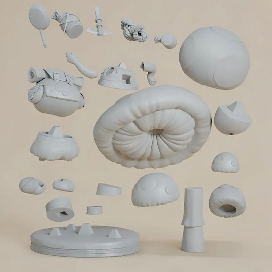 Άβαφη 3d Φιγούρα Captain Toad Super Mario Βάψιμο Diy Δώρο Χρώματα 15,2 Cm 1:12