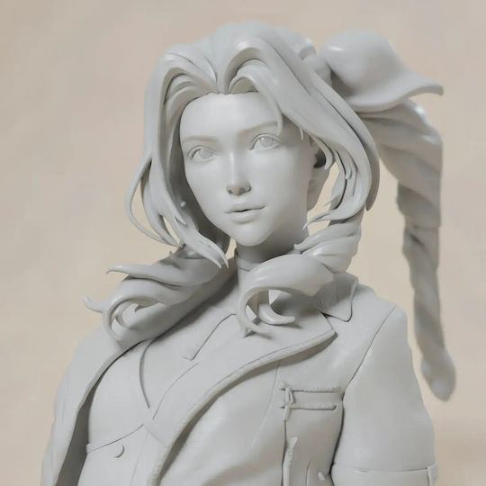 Unpainted 3D Figure Aerith Realistic Final Fantasy Painting DIY Gift Colors 15.2 Cm 1:12