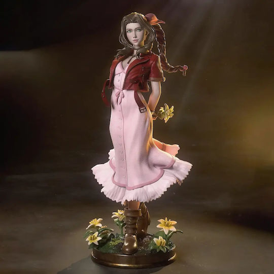 Unpainted 3D Figure Aerith Realistic Final Fantasy Painting DIY Gift Colors 15.2 Cm 1:12