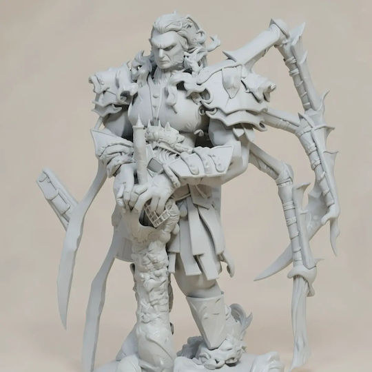 Unpainted 3D Figure Ares God War 3D Painting DIY Gift Colors 20 Cm 1:8