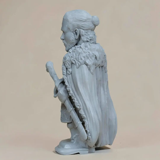 Unpainted 3D Figure Game Thrones Jon Snow Chibi 3D Printing Figurine Painting DIY Gift Colors 15.2 Cm 1:12