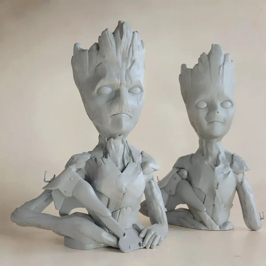 Unpainted 3D Figure Teenage Groot Painting DIY Gift Colors 15.2 Cm 1:12