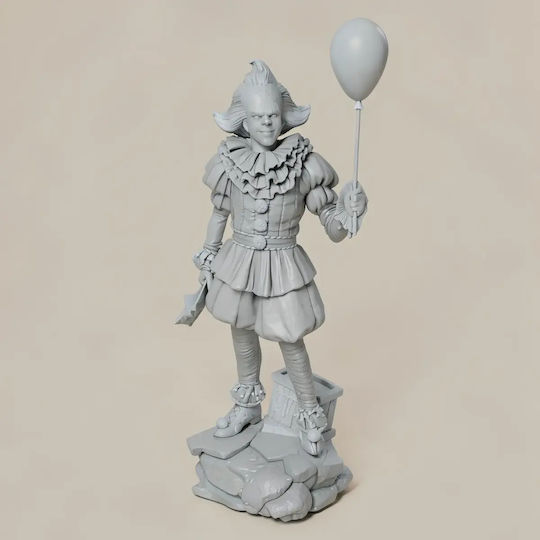 Unpainted 3D Figure Pennywise Floating Sewers 387mm Painting Diy Gift Colors 15.2 Cm 1:12