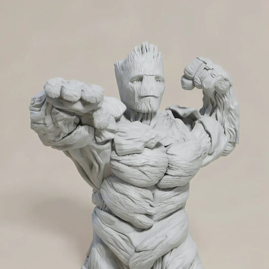 Unpainted 3D Figure Swole Groot Guardian Galaxy 3D Printing Figurine Painting DIY Gift Colors 15.2 Cm 1:12